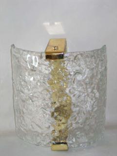  Leucos 4 Italian Mid Century Modern Murano Venetian Glass Sconces by Leucos - 1844295