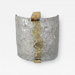  Leucos 4 Italian Mid Century Modern Murano Venetian Glass Sconces by Leucos - 1845787