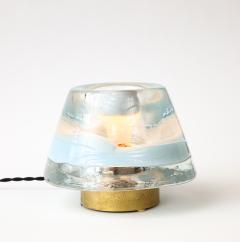  Leucos Glass and Brass Table Lamp by Renato Toso and Roberto Pamio Italy c 1960 - 4051499