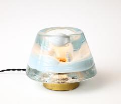  Leucos Glass and Brass Table Lamp by Renato Toso and Roberto Pamio Italy c 1960 - 4051500