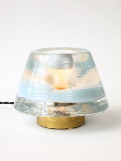  Leucos Glass and Brass Table Lamp by Renato Toso and Roberto Pamio Italy c 1960 - 4051502