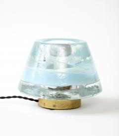  Leucos Glass and Brass Table Lamp by Renato Toso and Roberto Pamio Italy c 1960 - 4051506