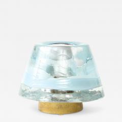  Leucos Glass and Brass Table Lamp by Renato Toso and Roberto Pamio Italy c 1960 - 4056382