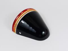  Leucos Roberto Pamio Febo Wall Lamp Sconce Black Murano Glass Leucos Italy 1980s - 4231807