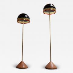  Leucos Set of Two Febo Floor Lamps in Glass and Marble by Roberto Pamio for Leucos - 3962542