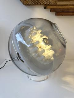  Leucos Space Age Murano Glass and Lucite Lamp by Leucos Italy 1970s - 4060739