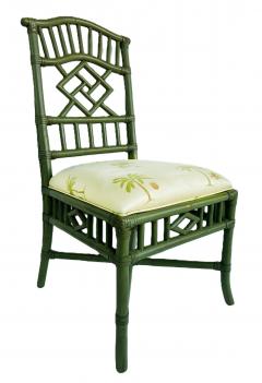  Lexington Home Brands Lexington Chinese Chippendale Rattan Side Chairs Painted Set of 4 - 4416433