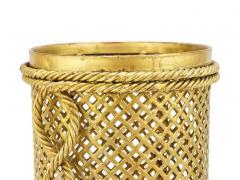  Li Puma Firenze Hollywood Regency Gilt Metal Rope Tassel Umbrella Stand Li Puma Firenze 1950 - 4063162