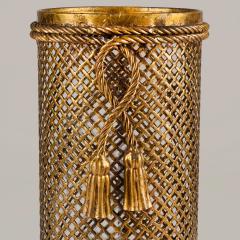 Li Puma Firenze Mid century rope and tassel umbrella stand by Li Puma Florence Italy 1950s - 4744378