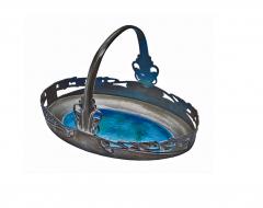  Liberty Co Archibald Knox Liberty Co Pewter and Turquoise Enamel Basket C 1900 - 241743