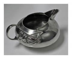  Liberty Co Archibald Knox Liberty Tudric Pewter Tea set and Tray C 1905 - 95542