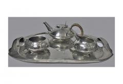  Liberty Co Archibald Knox Liberty Tudric Pewter Tea set and Tray C 1905 - 95545