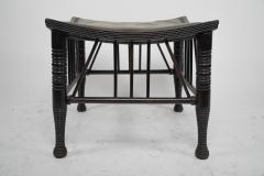 Liberty Co Liberty Co A Large Size Walnut Thebes Stool with ring turned legs stretchers - 4185380