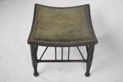  Liberty Co Liberty Co A Large Size Walnut Thebes Stool with ring turned legs stretchers - 4185383