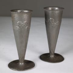  Liberty Co Liberty Co A Pair of Tudric Pewter Vases - 4188311