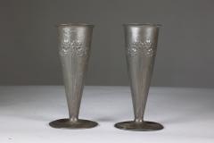  Liberty Co Liberty Co A Pair of Tudric Pewter Vases - 4188315
