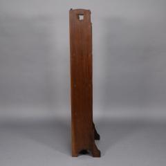  Liberty Co Liberty Co A Slim Arts Crafts Oak Bookcase with Stylized Floral Cut outs - 4185469