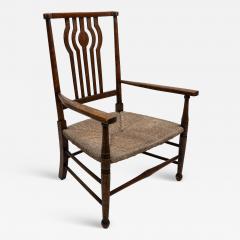 Liberty Co Liberty Co An Arts Crafts Rush Seat Armchair - 4232928