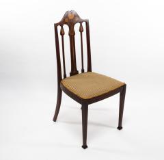  Liberty Co Liberty Co Arts Crafts Mahogany Side Chair with Floral Inlay - 4185602