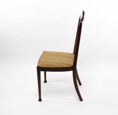  Liberty Co Liberty Co Arts Crafts Mahogany Side Chair with Floral Inlay - 4185608