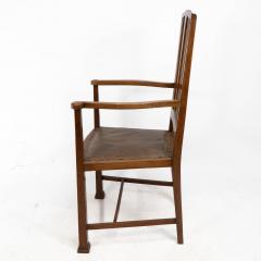  Liberty Co Liberty Co Arts Crafts armchair inlaid with hearts subtle floral inlays  - 4185598