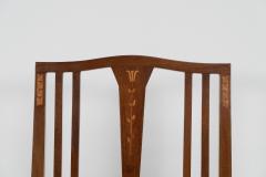  Liberty Co Liberty Co Arts Crafts armchair inlaid with hearts subtle floral inlays  - 4185600
