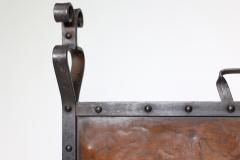  Liberty Co Liberty Co Copper Wrought Iron Fire Screen Depicting Galleon Dragon Sail - 4188389