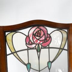  Liberty Co Liberty Co Glasgow style Arts Crafts walnut three fold screen - 4185624