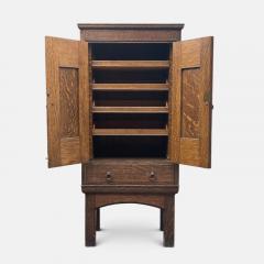  Liberty Co Liberty Co Oak Arts and Crafts Cabinet Signed - 3923165