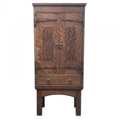  Liberty Co Liberty Co Oak Arts and Crafts Cabinet Signed - 3923170