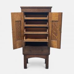  Liberty Co Liberty Co Oak Arts and Crafts Cabinet Signed - 3923171