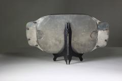  Liberty Co Liberty Co Tudric 042 a Large Arts Crafts Pewter Tray with Heart Handles - 4188307
