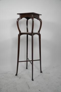  Liberty Co Liberty Co attr A Tall Arts Crafts Walnut torchere with an Art Nouveau style - 4188706