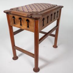  Liberty Co Liberty Co attri Glasgow School walnut piano stool w storage under the seat - 4191949