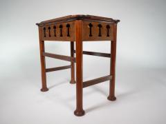  Liberty Co Liberty Co attri Glasgow School walnut piano stool w storage under the seat - 4191958