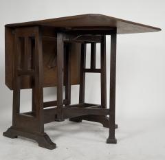  Liberty Co Liberty Co attributed A Good Quality Arts Crafts Oak Drop leaf Table - 4191967