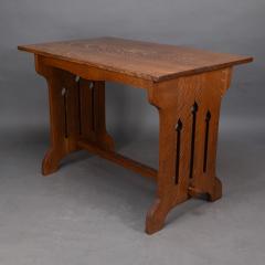  Liberty Co Liberty Co attributed A Small Arts Crafts Oak Dining Table - 4191976