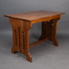  Liberty Co Liberty Co attributed A Small Arts Crafts Oak Dining Table - 4191978