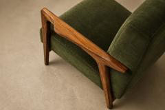  Liceu de Artes e Of cios Brazilian Modern Armchairs in Cavi na Olive Mohair Liceu de Artes e Of cios - 4616059