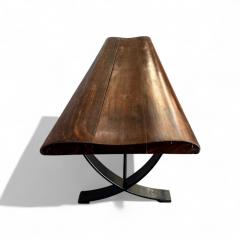  Liceu de Artes e Of cios Brazilian Modern Bench in Rosewood Iron Liceu De Artes e Oficios 1960s - 4416791