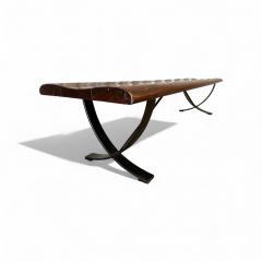  Liceu de Artes e Of cios Brazilian Modern Bench in Rosewood Iron Liceu De Artes e Oficios 1960s - 4416796