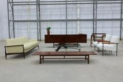  Liceu de Artes e Of cios Brazilian Modern Sofa in Hardwood Leather Liceu de Artes e Oficios 1960s - 3681217