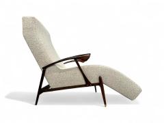  Liceu de Artes e Of cios Chaise Lounge in Beige Boucle Rosewood Att Liceu de Artes 1960s Lot 203A - 4223009