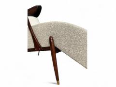 Liceu de Artes e Of cios Chaise Lounge in Beige Boucle Rosewood Att Liceu de Artes 1960s Lot 203A - 4223010