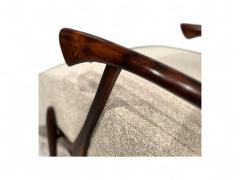  Liceu de Artes e Of cios Chaise Lounge in Beige Boucle Rosewood Att Liceu de Artes 1960s Lot 203A - 4223017