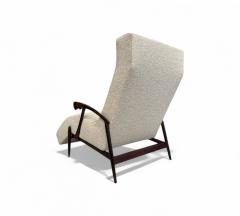  Liceu de Artes e Of cios Chaise Lounge in Beige Boucle Rosewood Att Liceu de Artes 1960s Lot 203A - 4354154