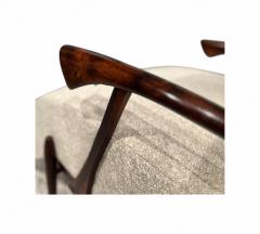  Liceu de Artes e Of cios Chaise Lounge in Beige Boucle Rosewood Att Liceu de Artes 1960s Lot 203A - 4354157