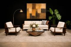  Liceu de Artes e Of cios Pair of Armchairs in Brazilian Rosewood Boucl by Liceu de Artes - 4594206