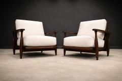  Liceu de Artes e Of cios Pair of Armchairs in Brazilian Rosewood Boucl by Liceu de Artes - 4594208