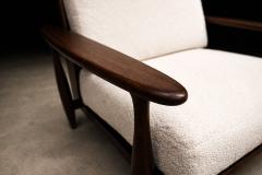  Liceu de Artes e Of cios Pair of Armchairs in Brazilian Rosewood Boucl by Liceu de Artes - 4594210